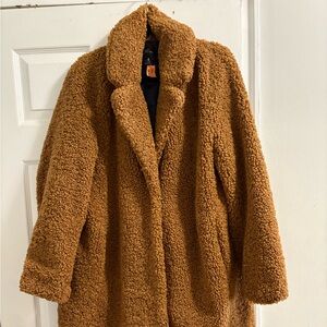 J. Crew Warm Tan Teddy Coat
